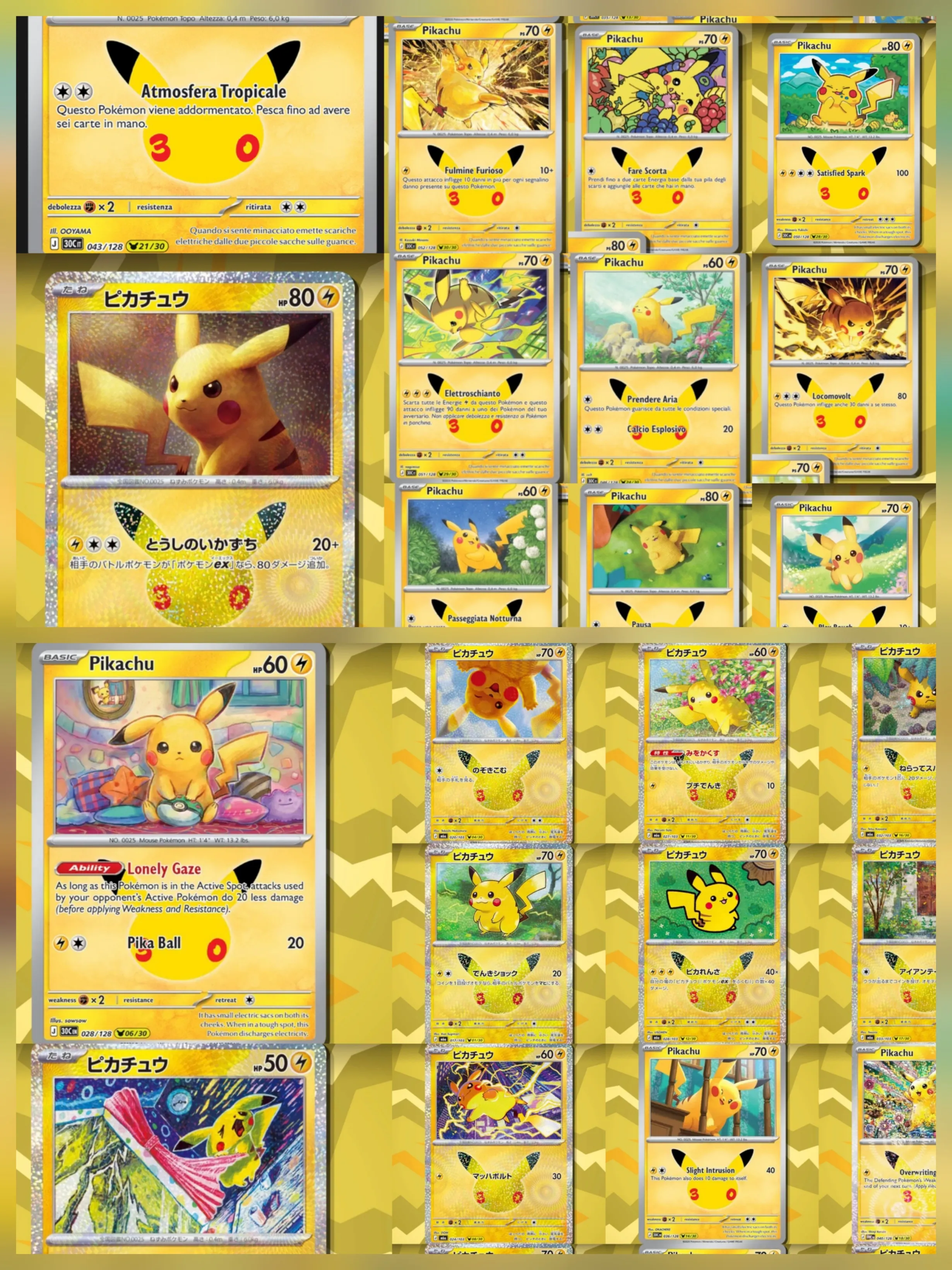 best Pikachu Pokemon Card 30 Anniversary 