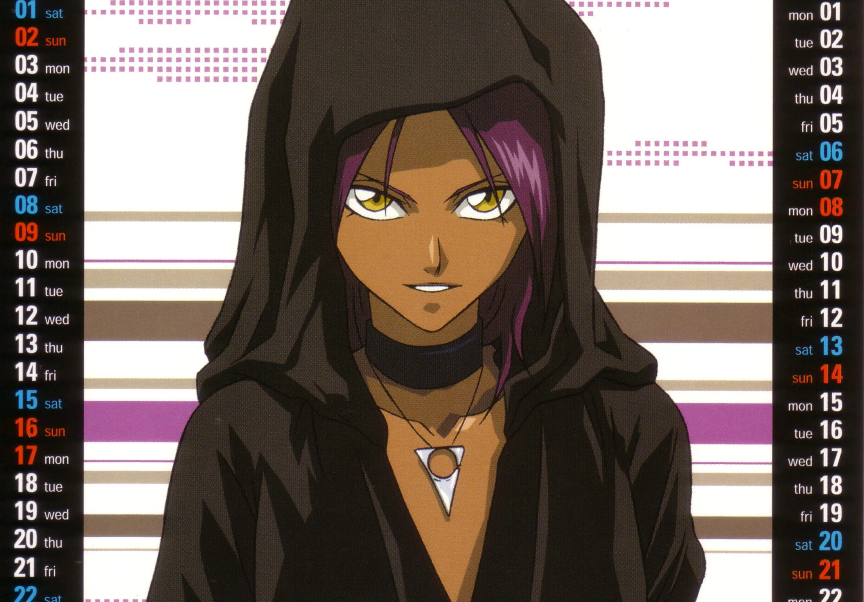Anime characters with purple aesthetic