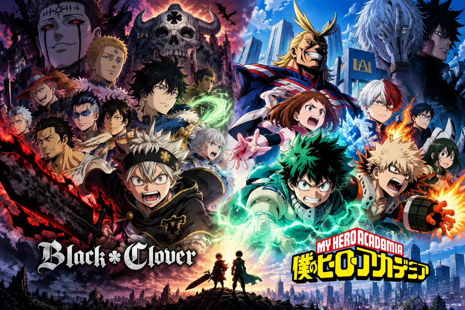 Black Clover Songs vs My Hero Academia Songs(Covers OSTs, Openings,Endings)