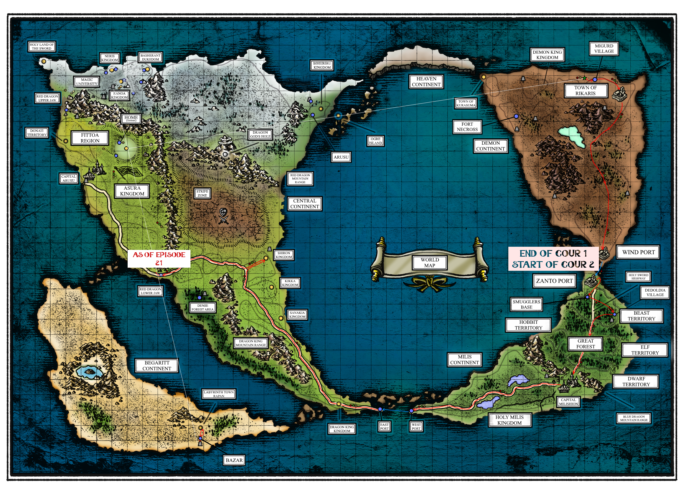 Best Anime World Map/Worldbuilding - 1