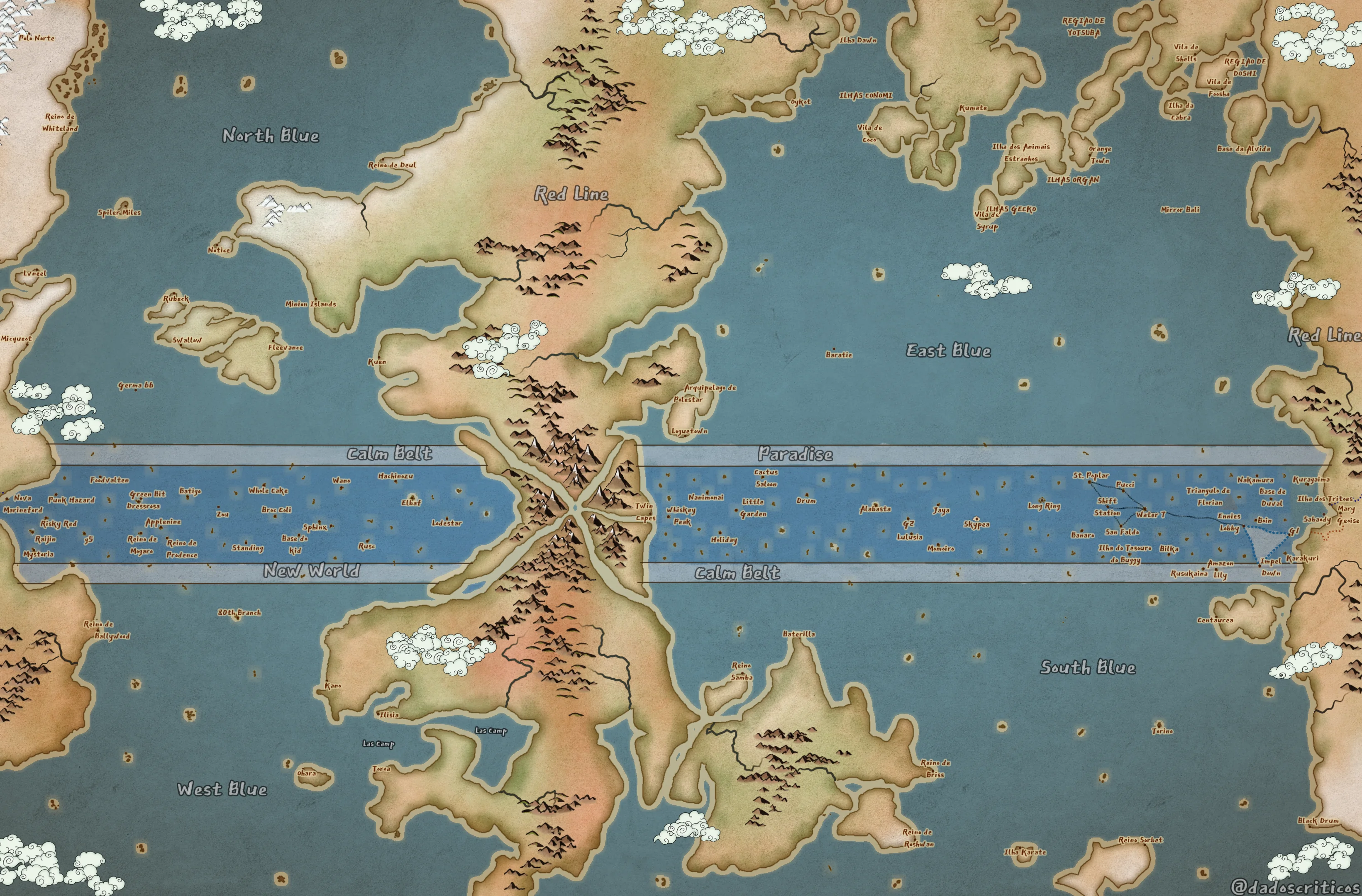Best Anime World Map/Worldbuilding - 2