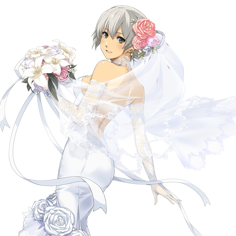 Mejor chica anime en vestido de boda - 1