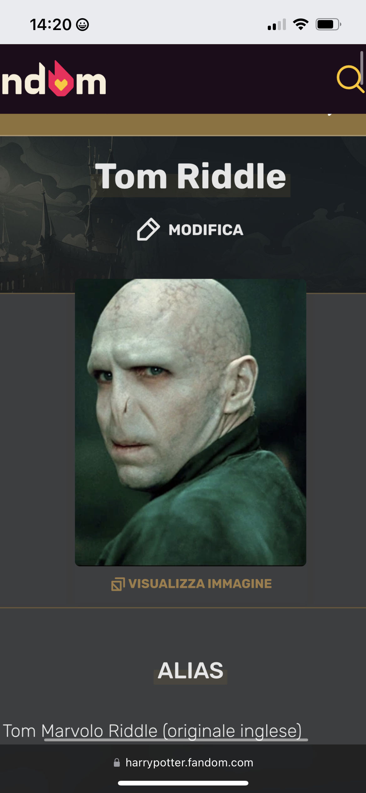 Miglior personaggio film/serie tv - 1