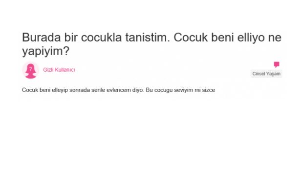 En garip "kızlar soruyor" soru - 1