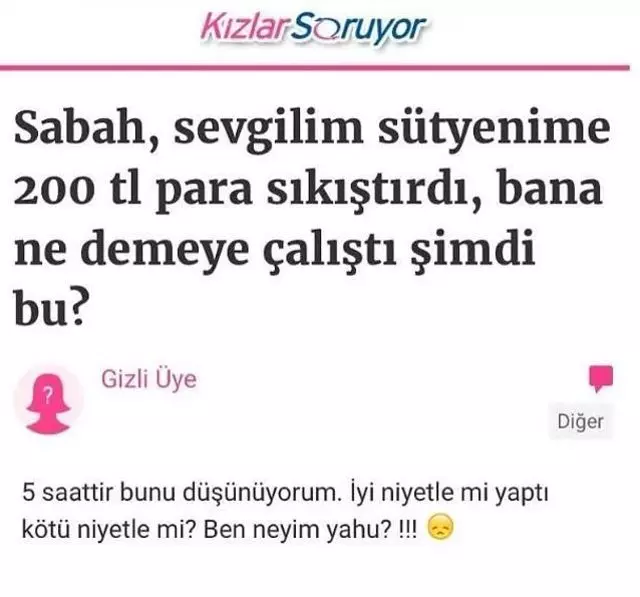 En garip "kızlar soruyor" soru - 2